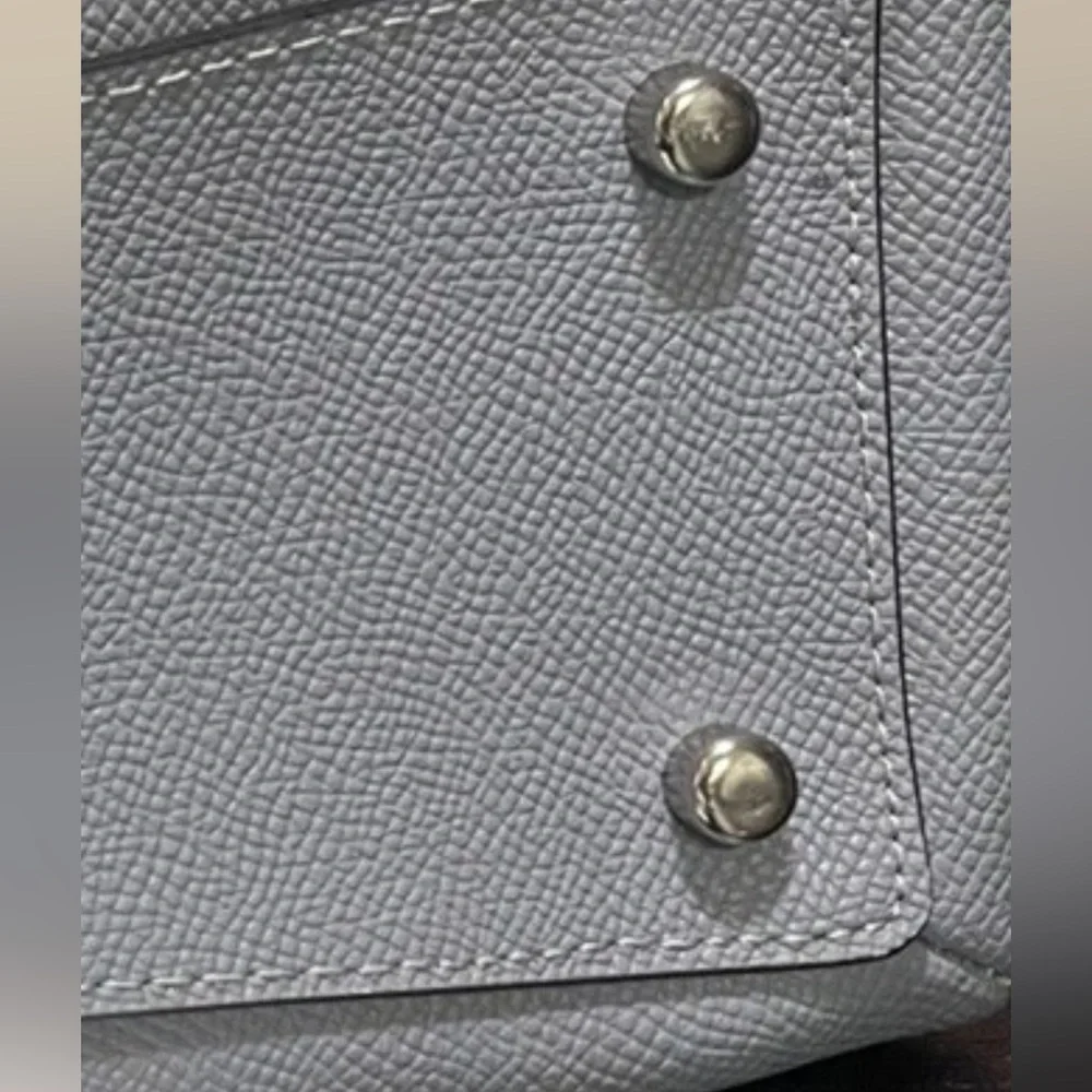 Coach Light blue  Leather Satchel - Picture 6 of 9